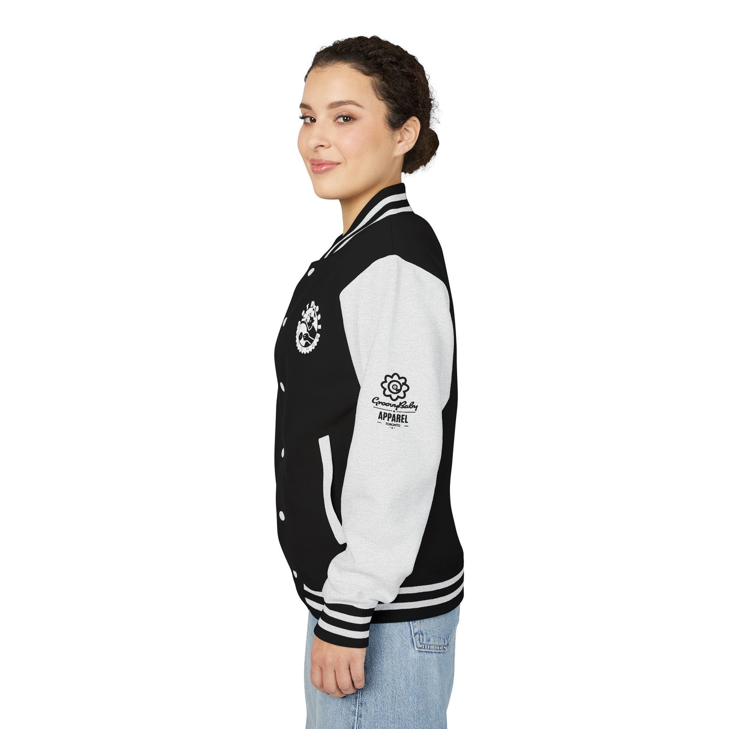 Strobe Records Unisex Letterman Jacket with Bold Graphics, Stylish Sportswear, Streetwear for the Dancefloor