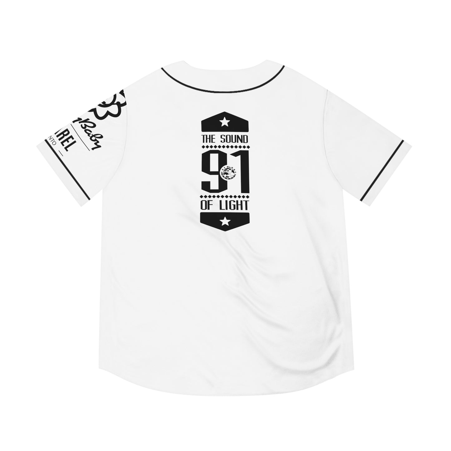 Strobe Records Classic White Men's Baseball Jersey