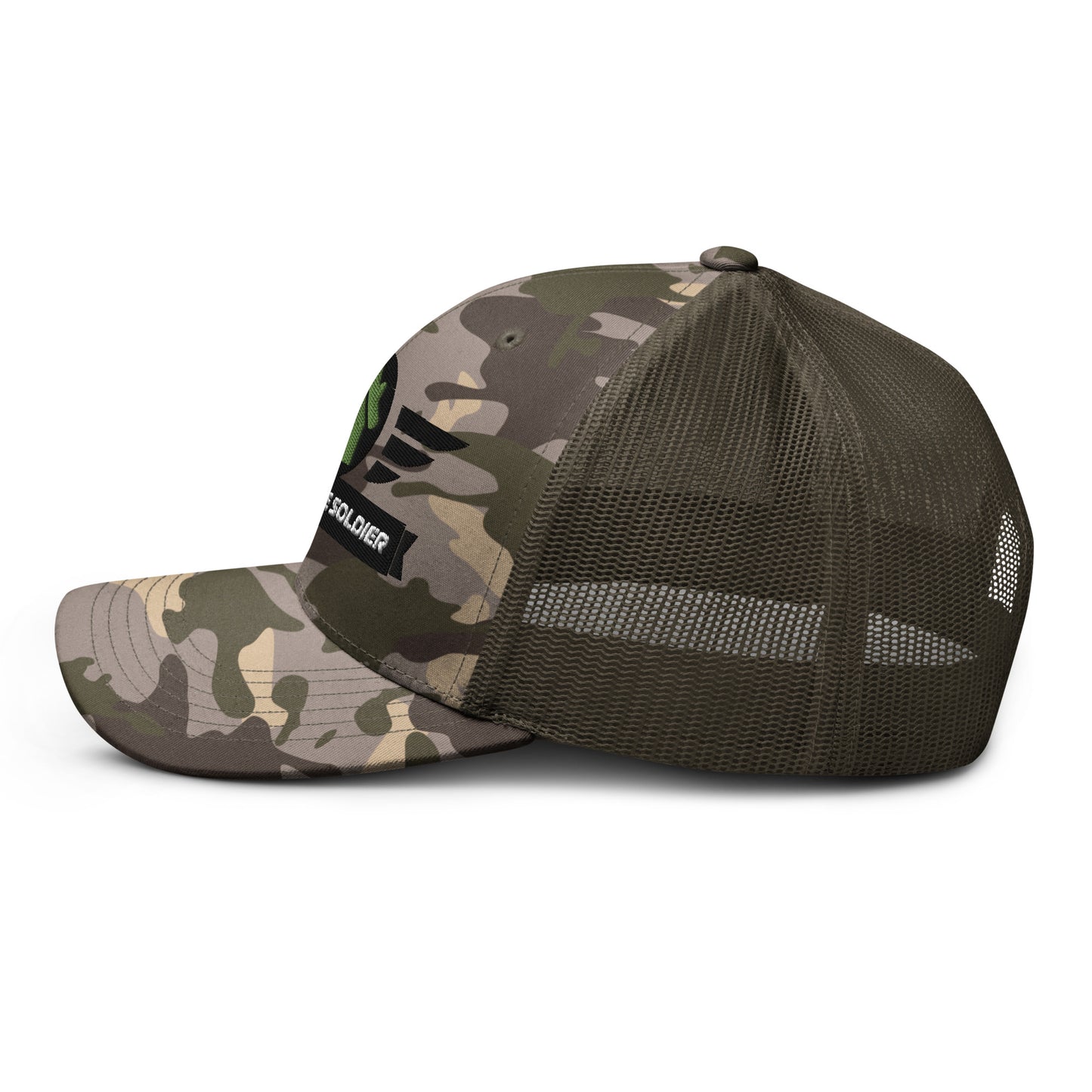 Deep House Soldier Camouflage Trucker Hat - Green