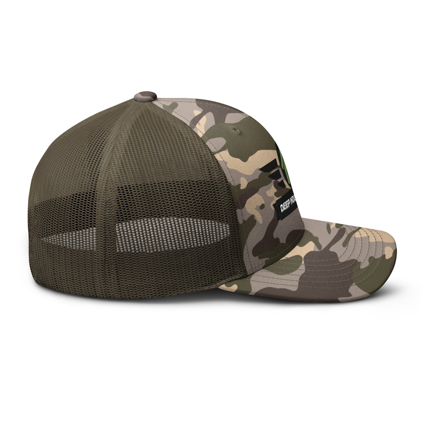 Deep House Soldier Camouflage Trucker Hat - Green