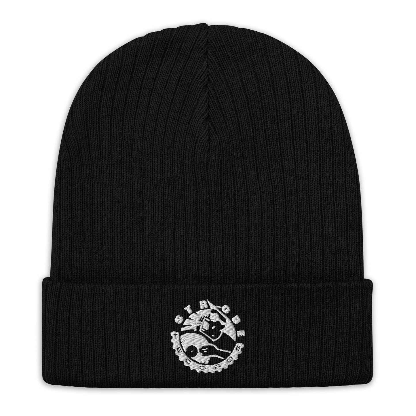 Strobe Records Classic Ribbed Knit Beanie - Strobe Records 