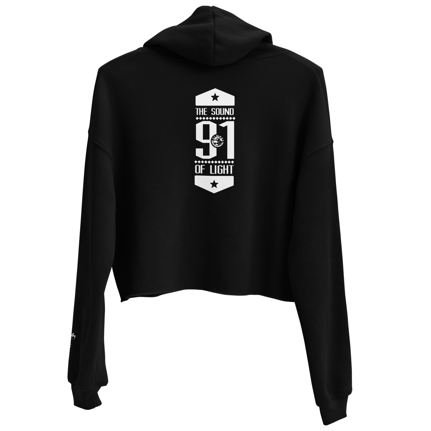 Strobe Records Premium Classic Crop Hoodie - Strobe Records 