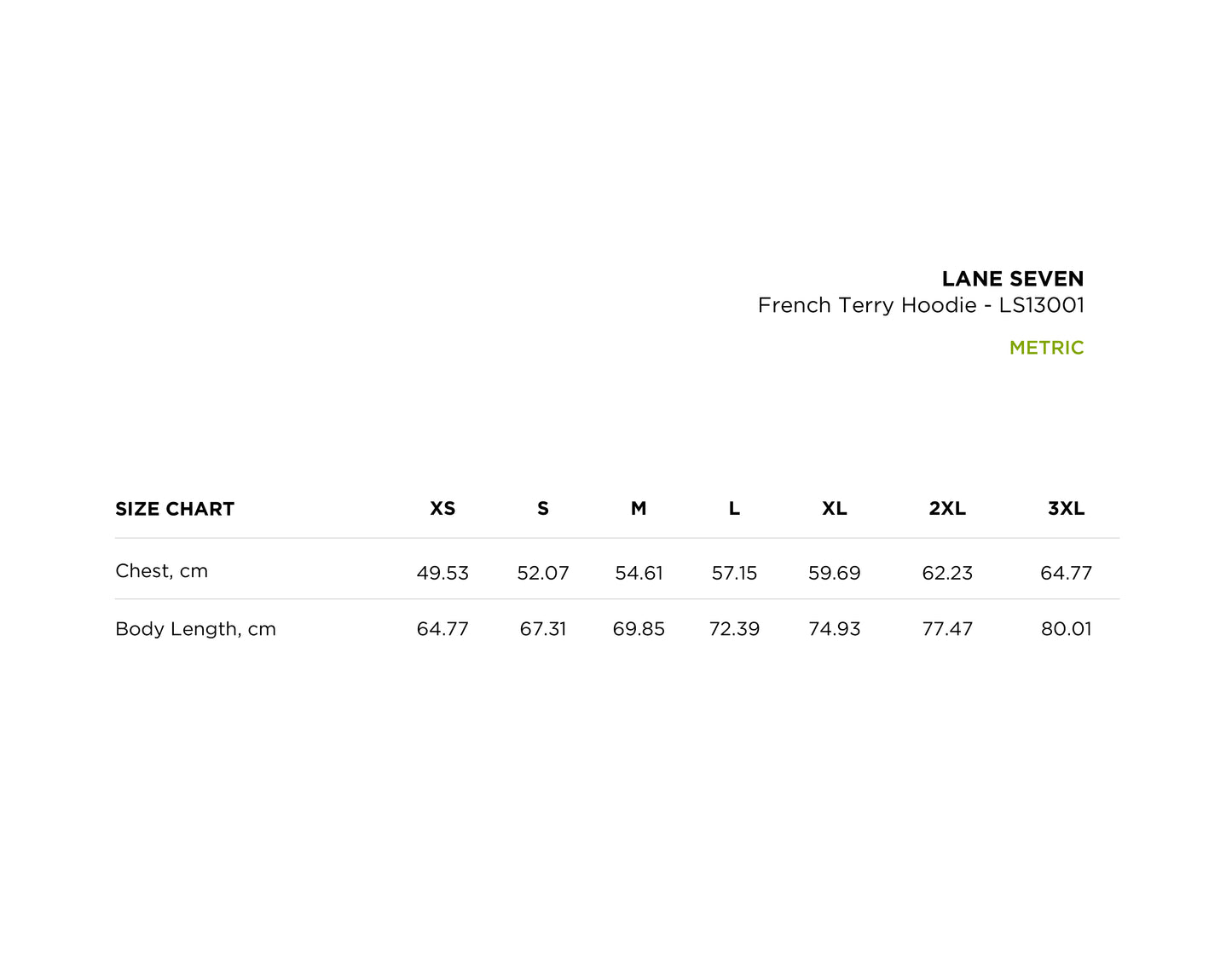 size_chart_metric