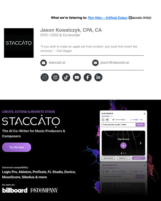 Ron Allen Joins the Future of Music as Official Staccato AI Producer
