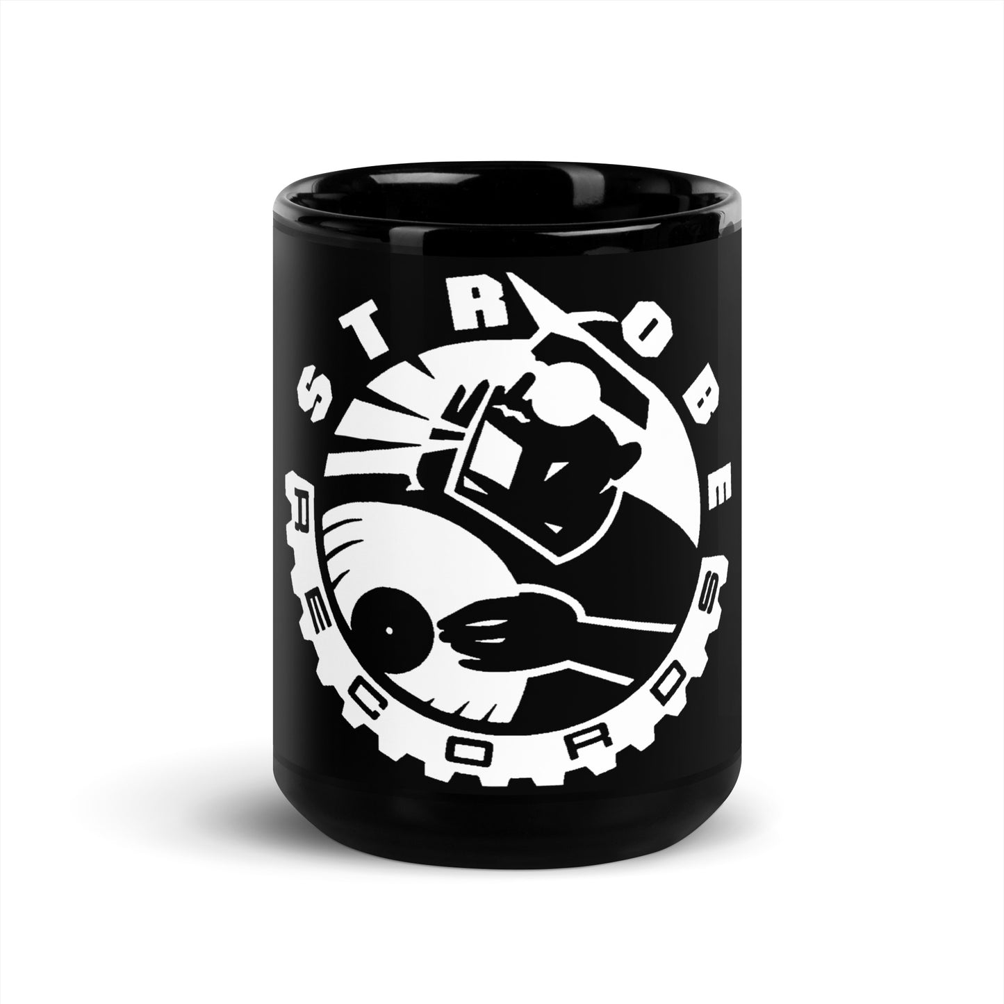 Strobe Records Classic Black Glossy Mug - Strobe Records 