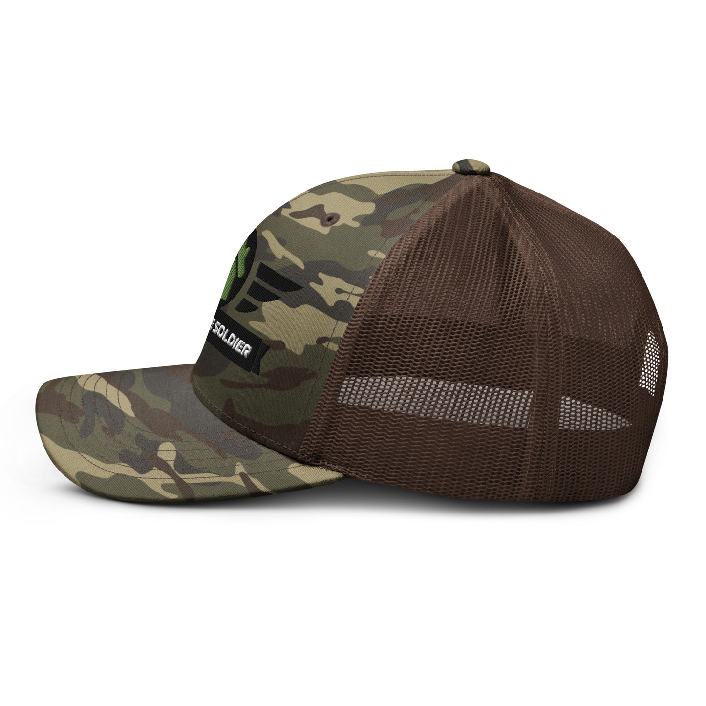 Deep House Soldier Camouflage Trucker Hat - Green