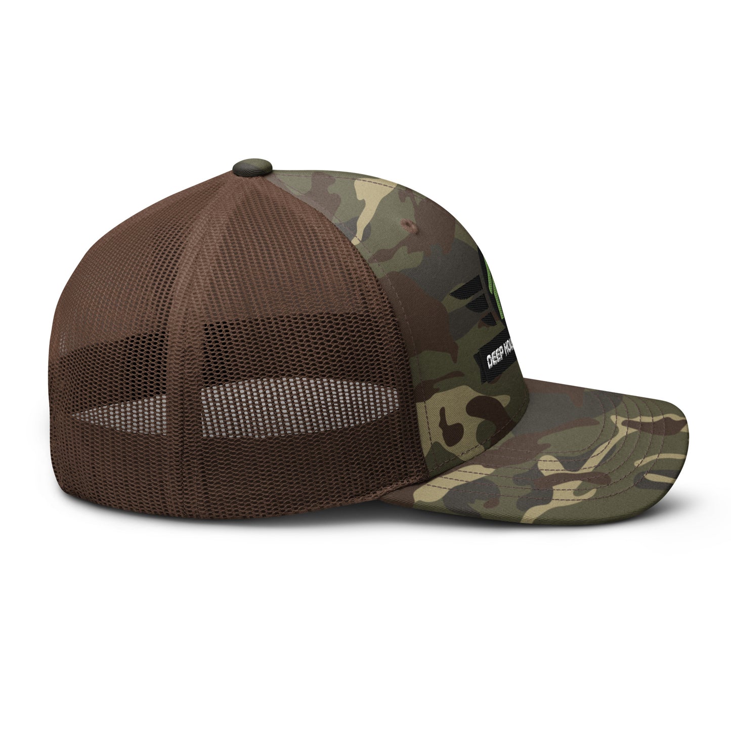 Deep House Soldier Camouflage Trucker Hat - Green