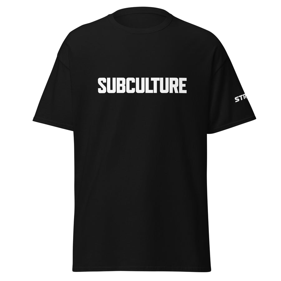 Subculture Premium Unisex T-Shirt in Black, front view