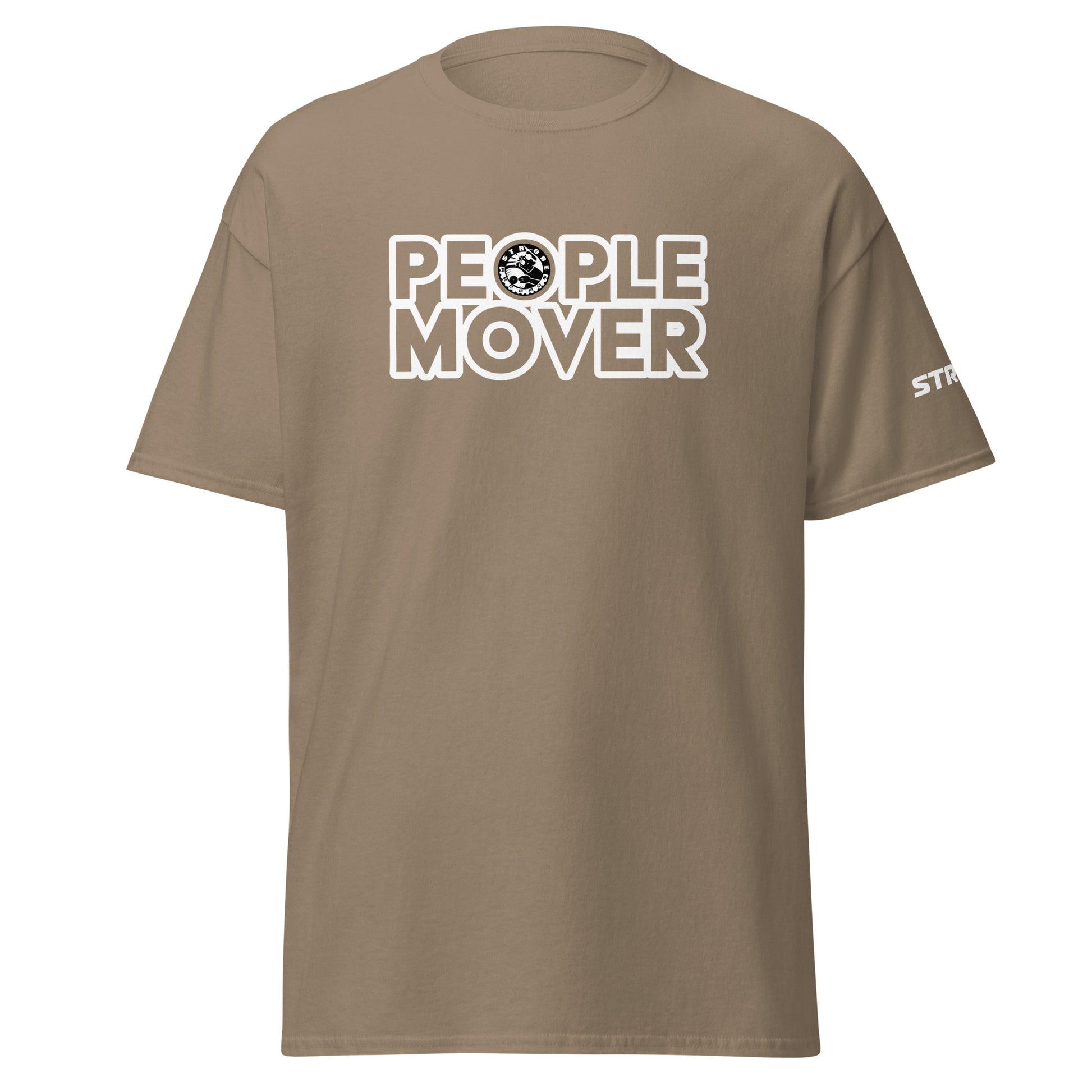 People Mover Premium Unisex T-Shirt in Brown savana, front view