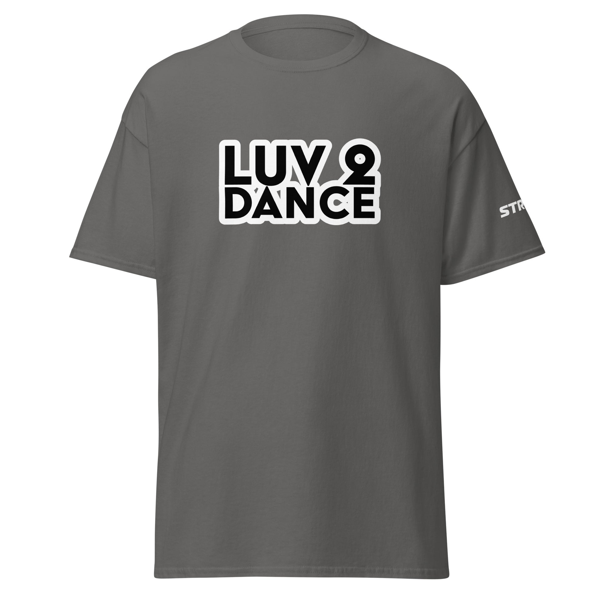Luv 2 Dance Premium Unisex T-Shirt in Charcoal, front view
