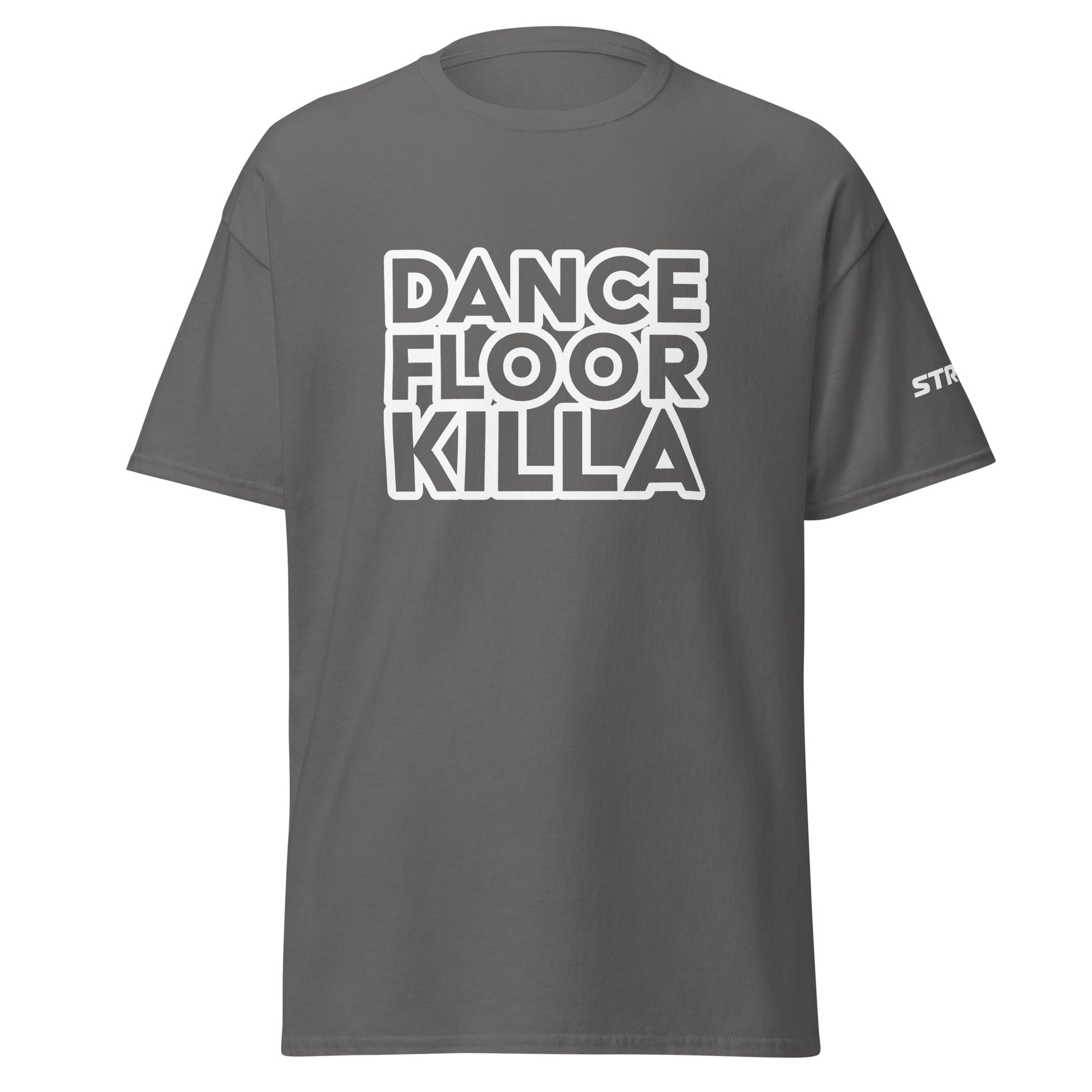 Dancefloor Killa Premium Unisex T-Shirt in Charcoal, front view