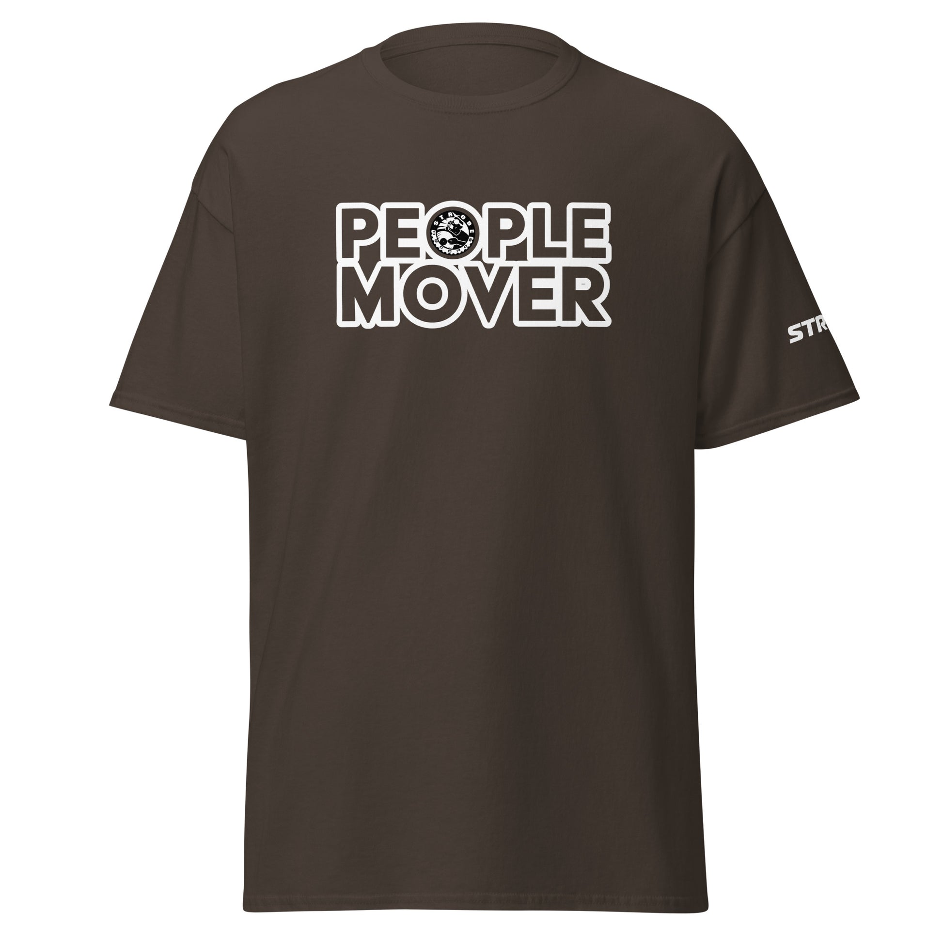 People Mover Premium Unisex T-Shirt in Dark chocolate, front view