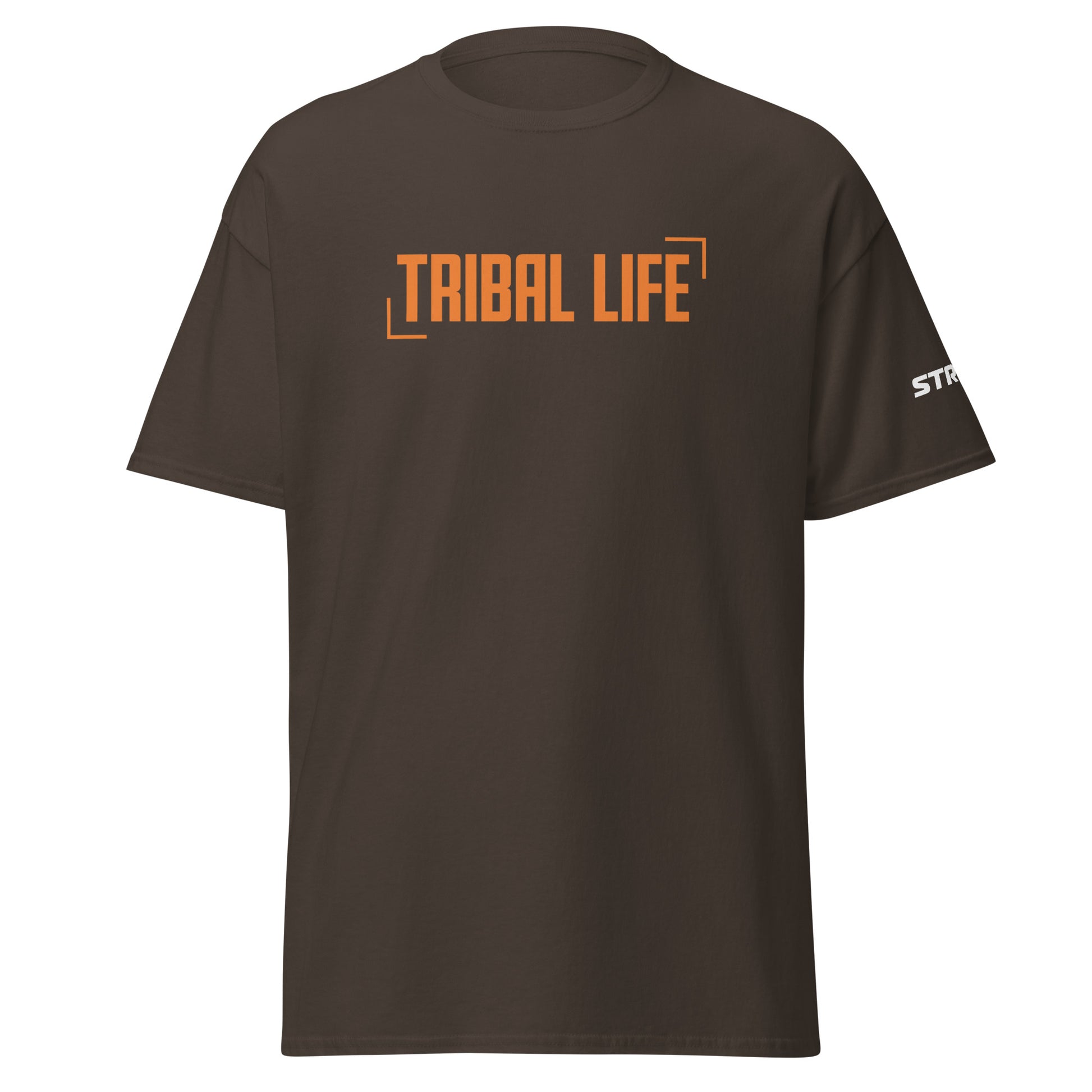 Tribal Life Premium Unisex T-Shirt in Dark chocolate, front view