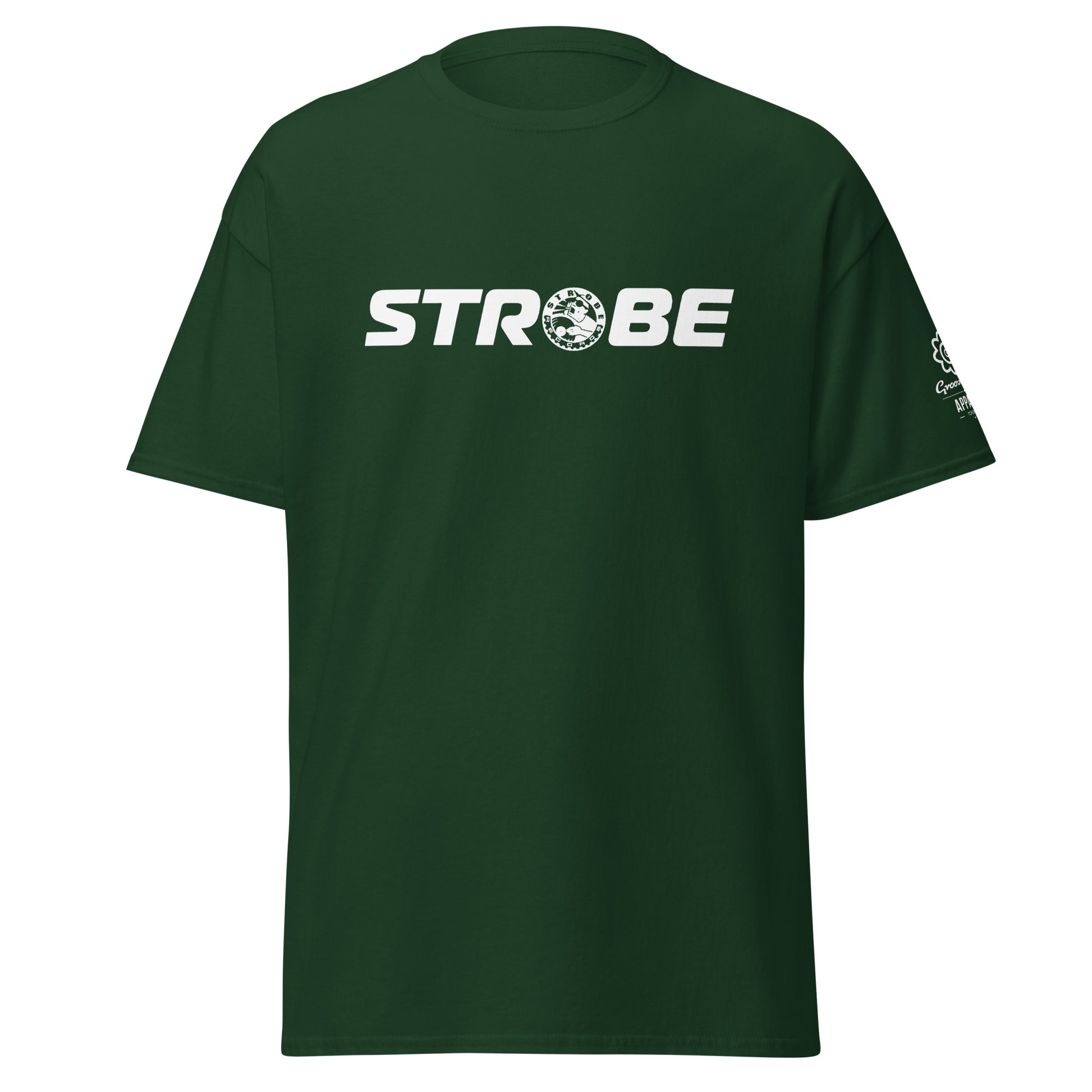 Strobe Horizon Premium Unisex T-Shirt in Forest green, front view