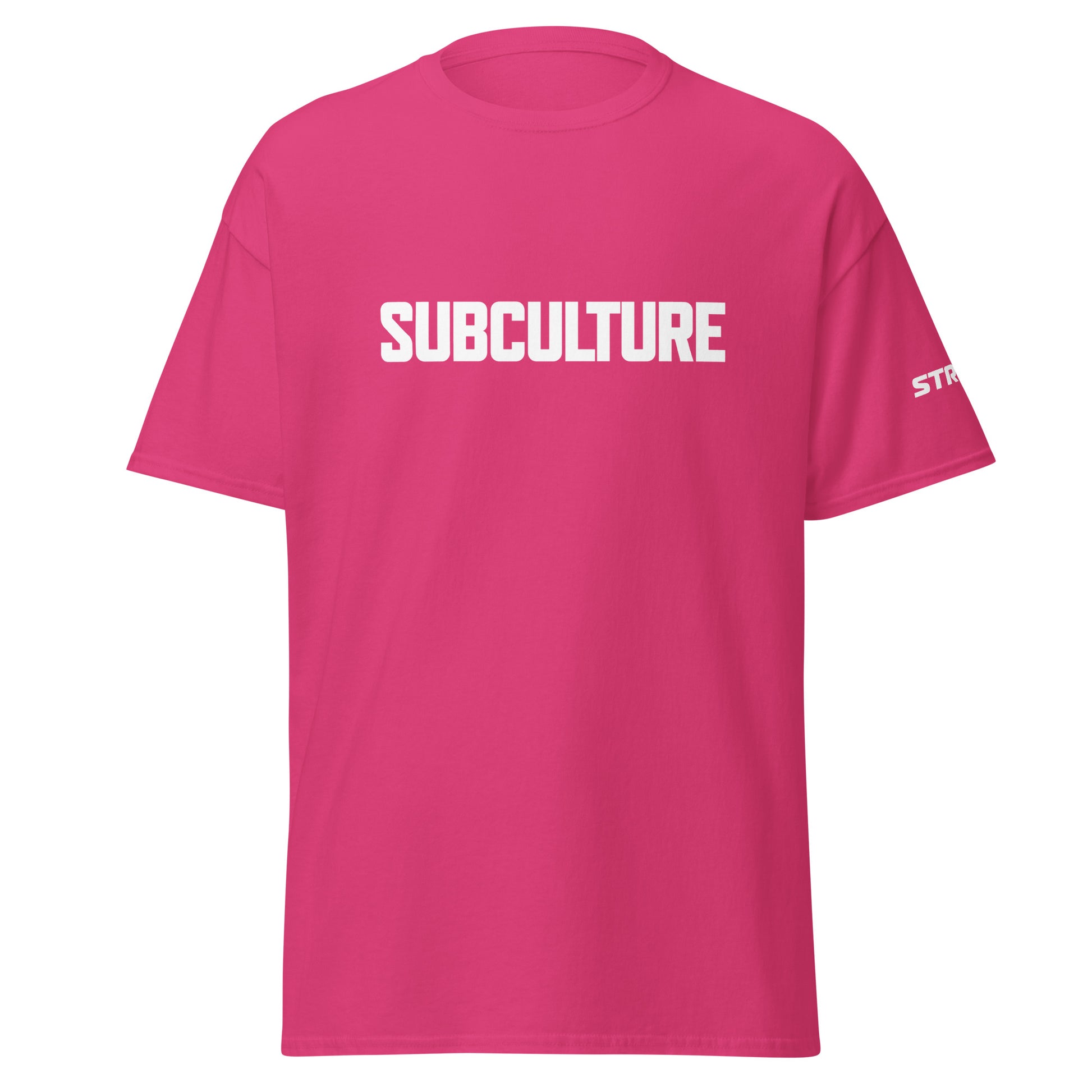 Subculture Premium Unisex T-Shirt in Heliconia, front view