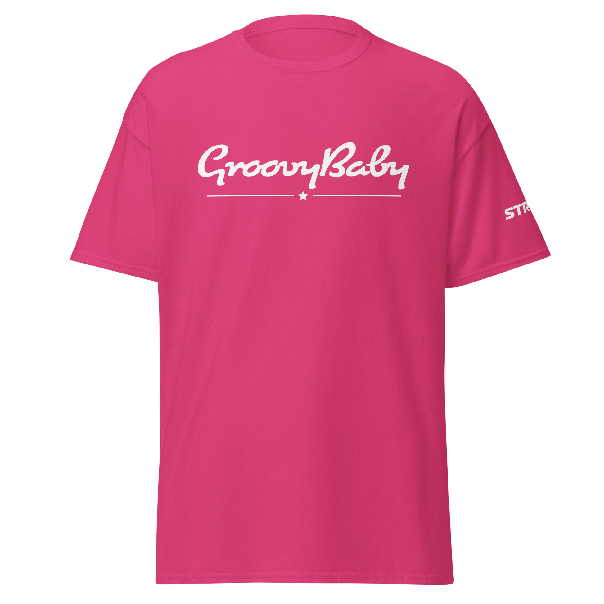 Groovy Baby Premium Unisex T-Shirt in Heliconia, front view