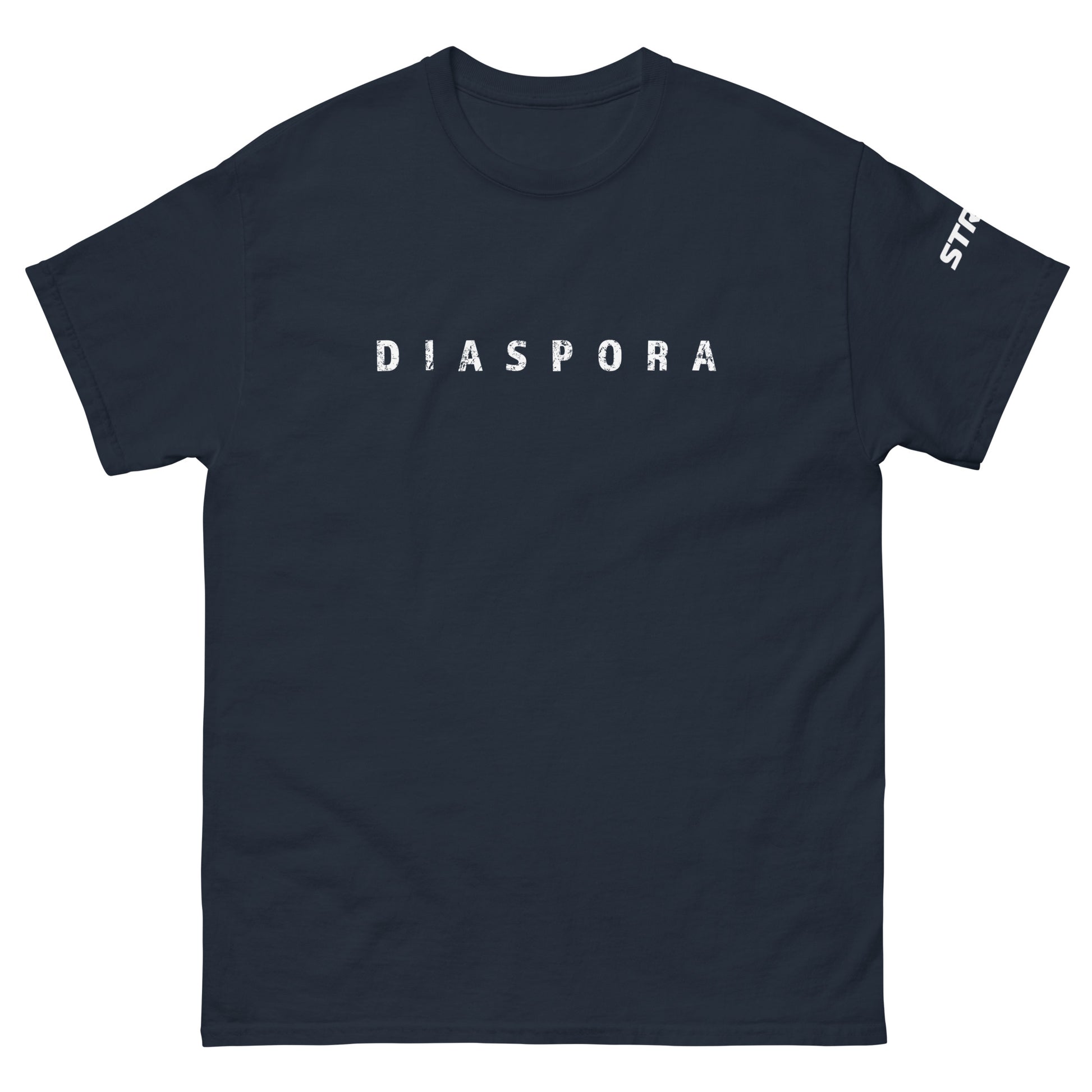 Diaspora Unisex Premium T-Shirt in Navy, front view