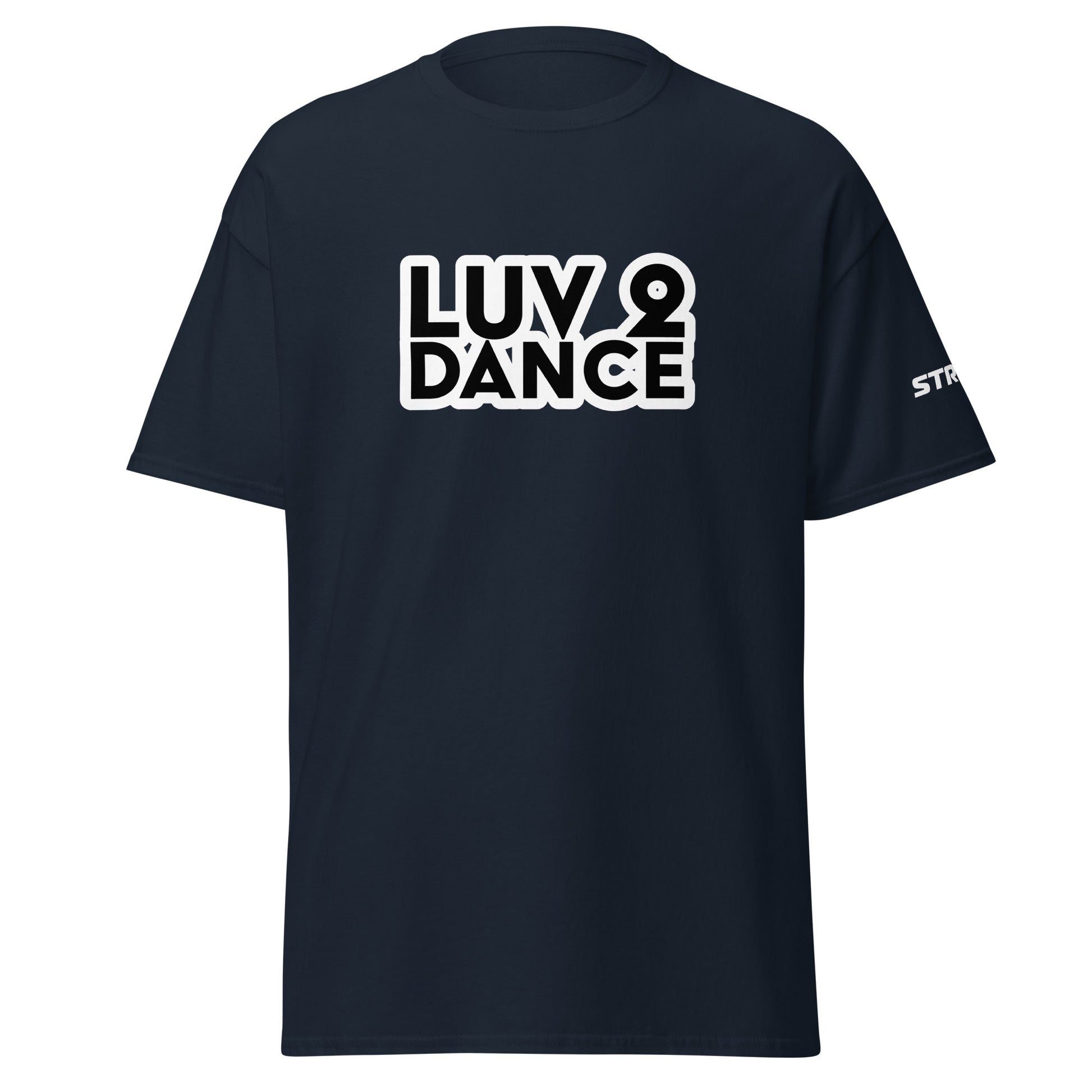 Luv 2 Dance Premium Unisex T-Shirt in Navy, front view
