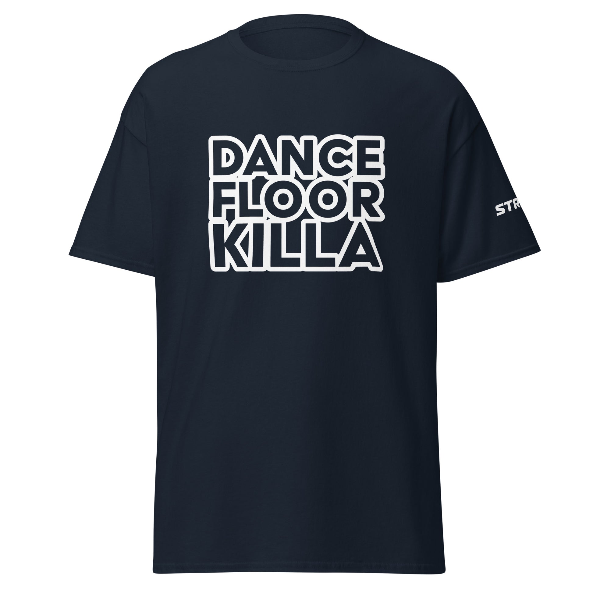 Dancefloor Killa Premium Unisex T-Shirt in Navy, front view