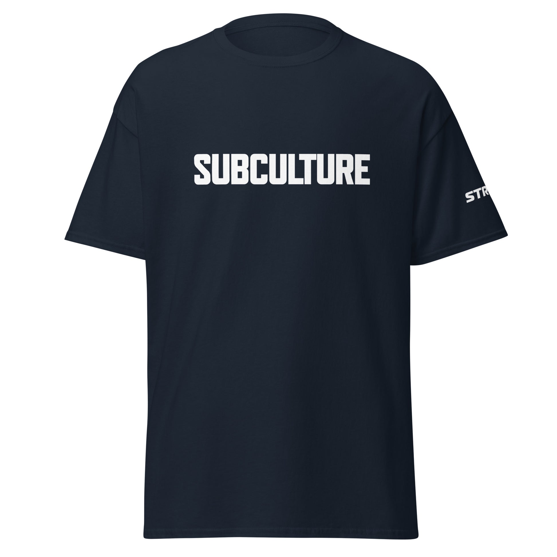 Subculture Premium Unisex T-Shirt in Navy, front view