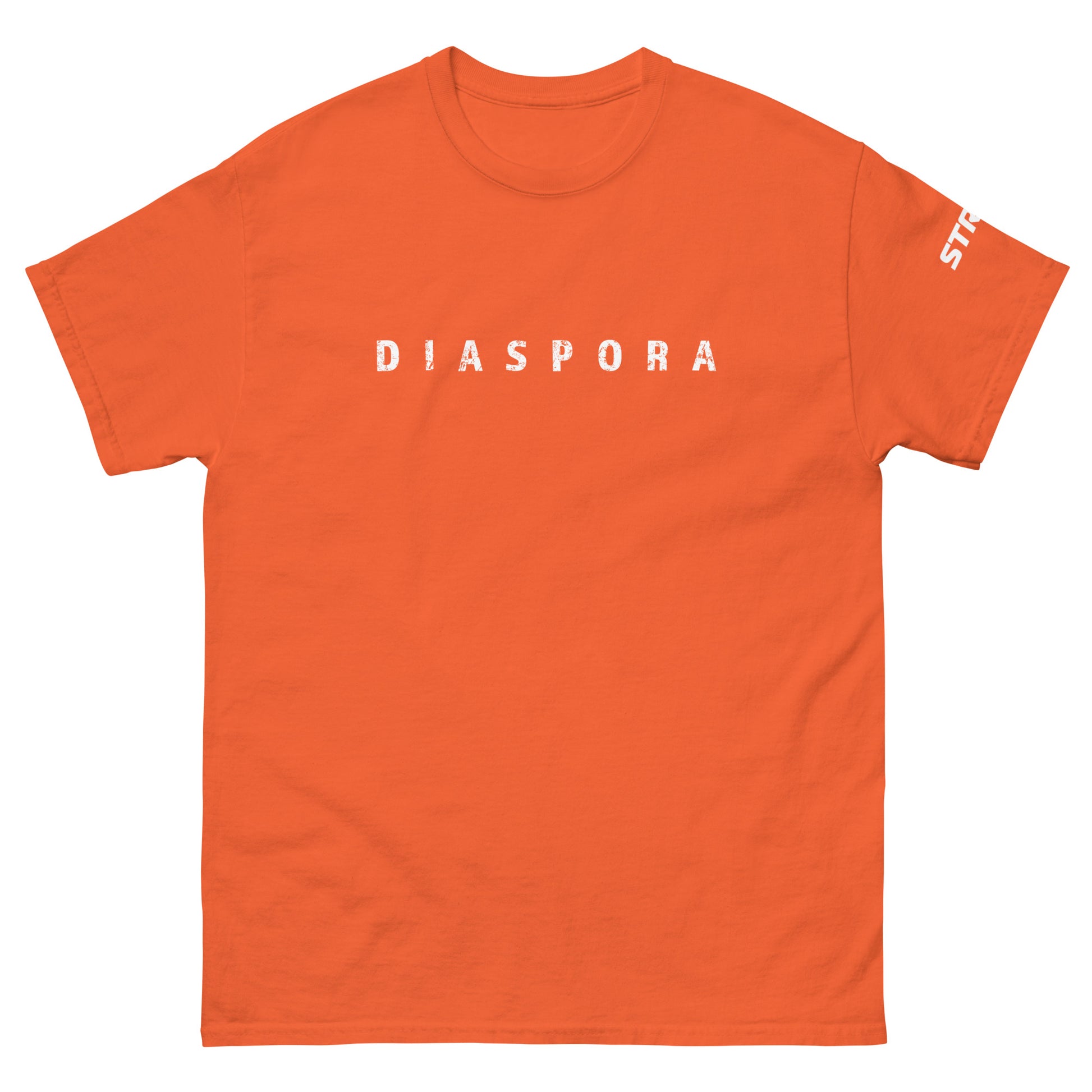 Diaspora Unisex Premium T-Shirt in Orange, front view