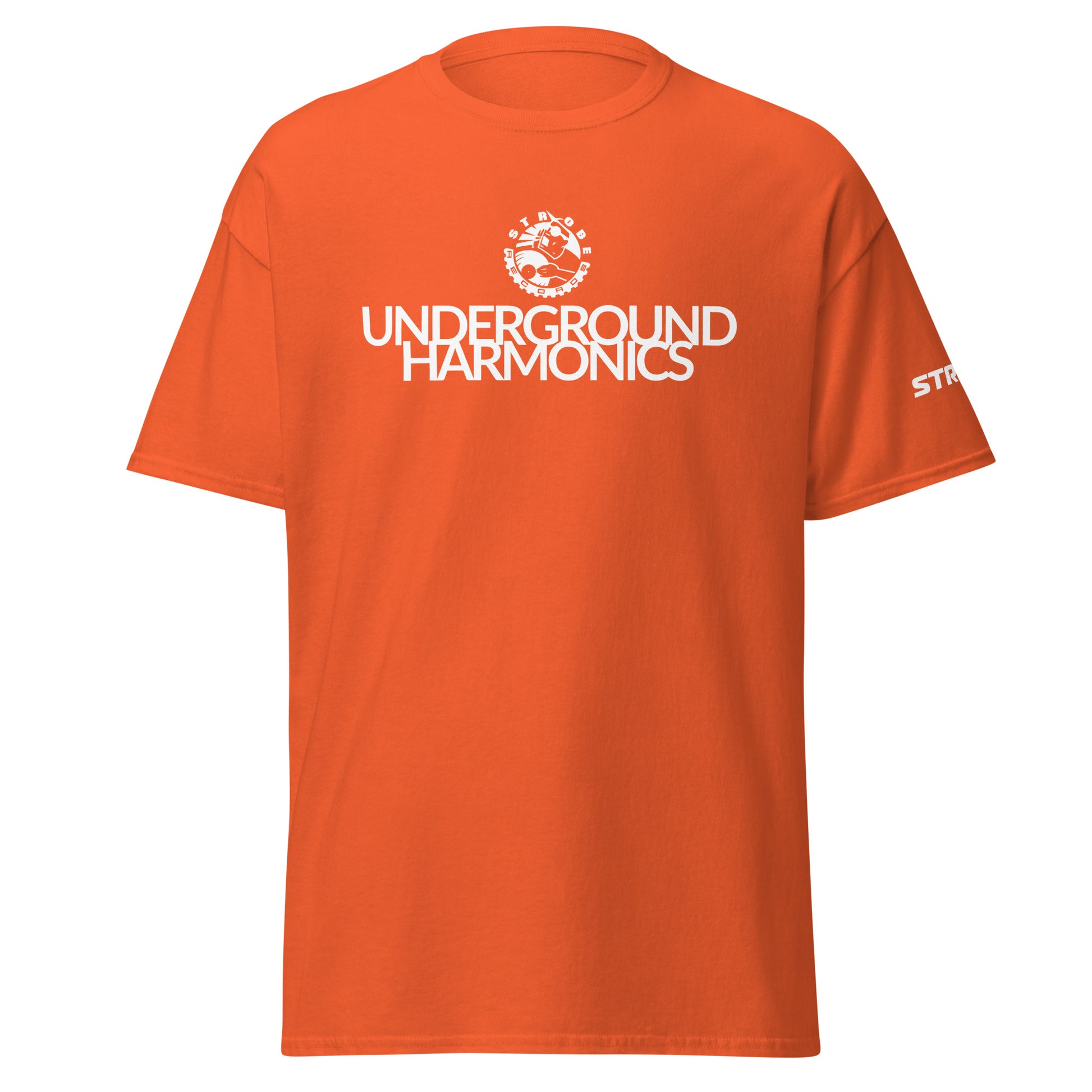 Underground Harmonics Premium Classic T-Shirt in Orange, front view