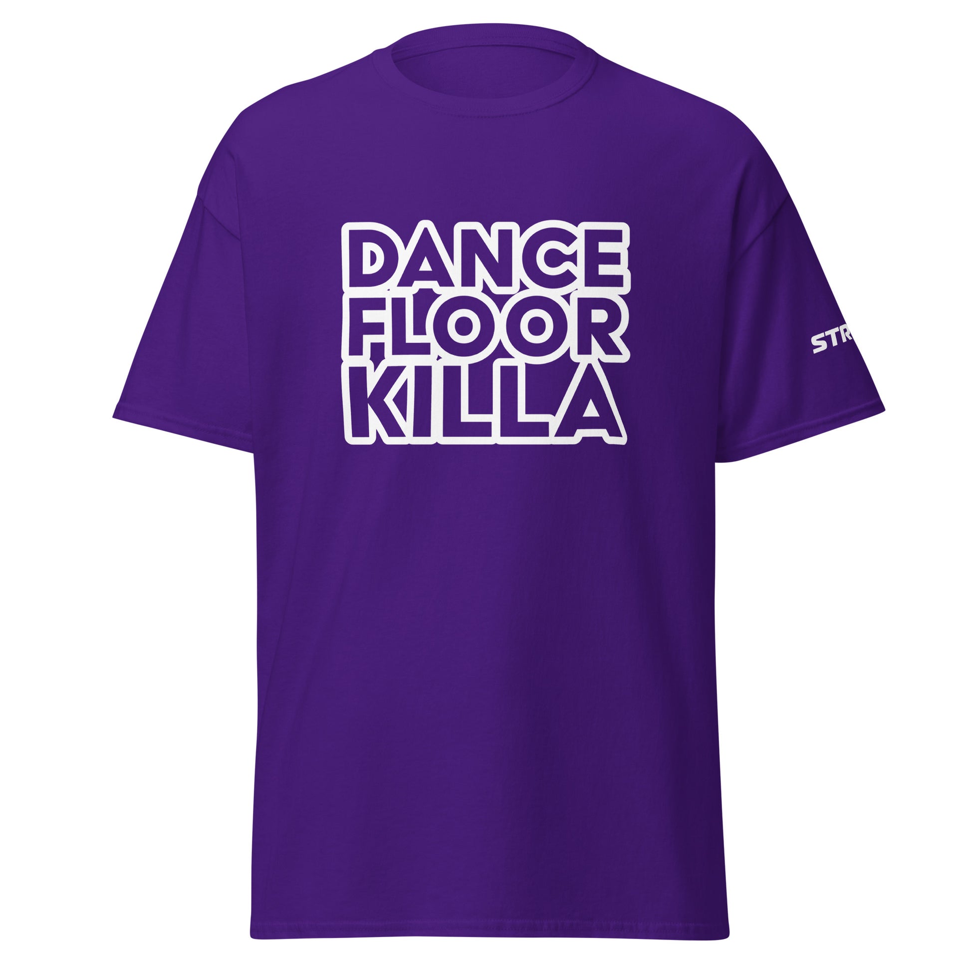 Dancefloor Killa Premium Unisex T-Shirt in Purple, front view