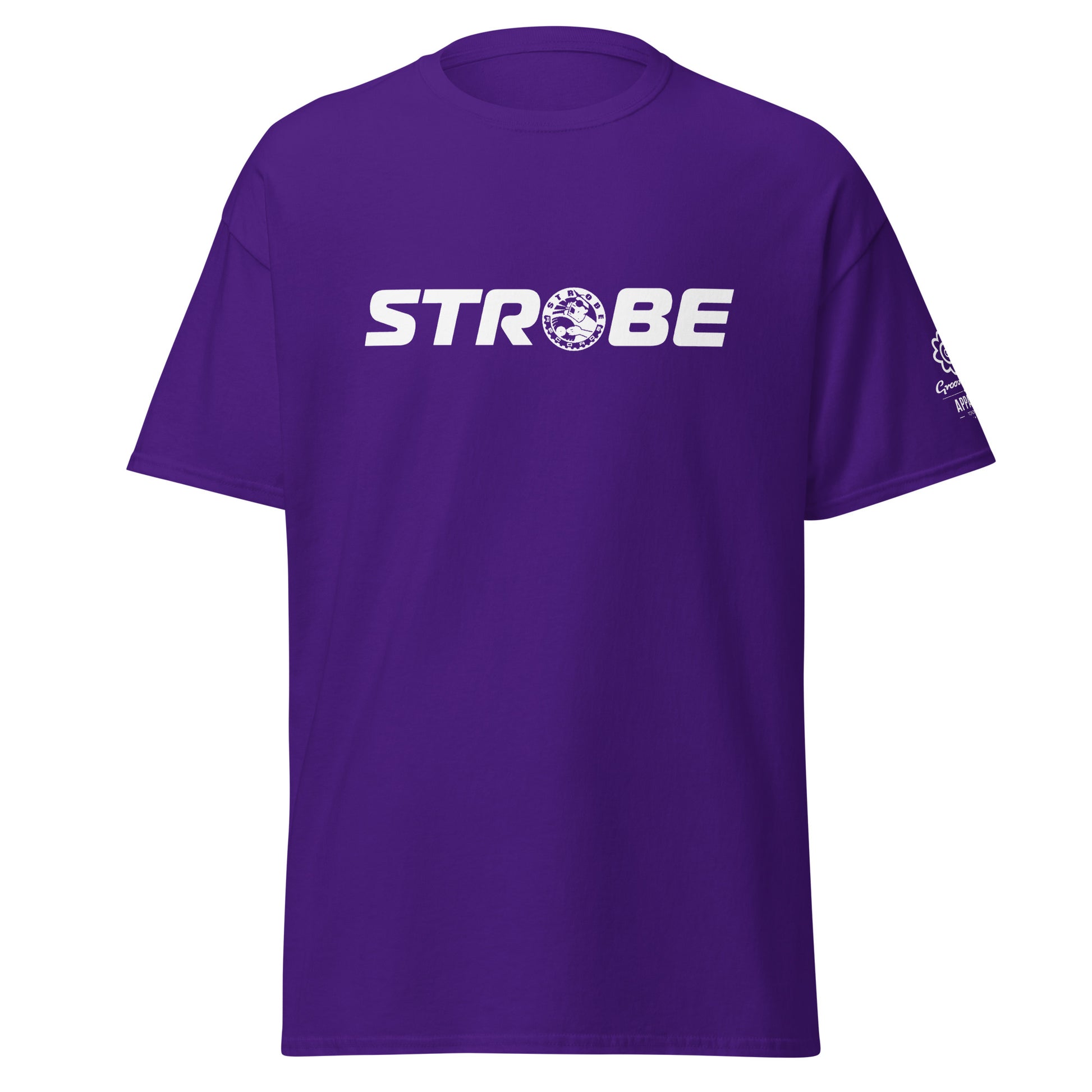 Strobe Horizon Premium Unisex T-Shirt in Purple, front view