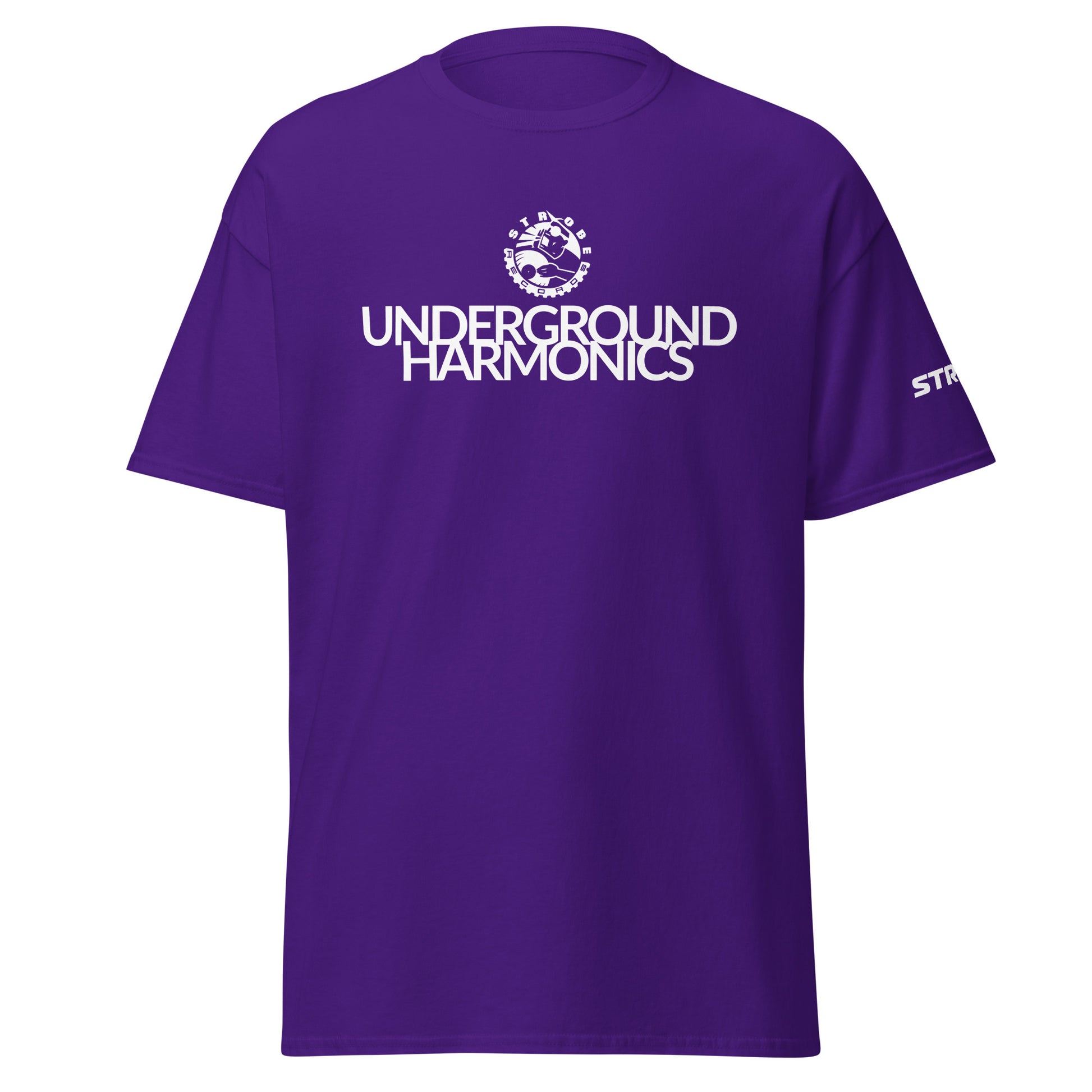 Underground Harmonics Premium Classic T-Shirt in Purple, front view