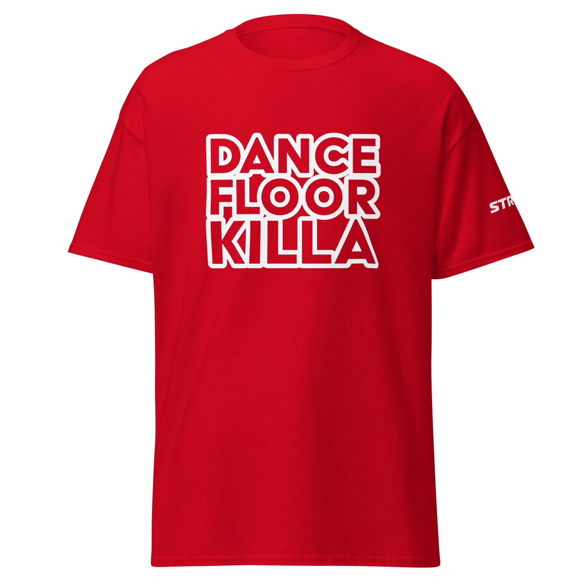 Dancefloor Killa Premium Unisex T-Shirt in Red, front view