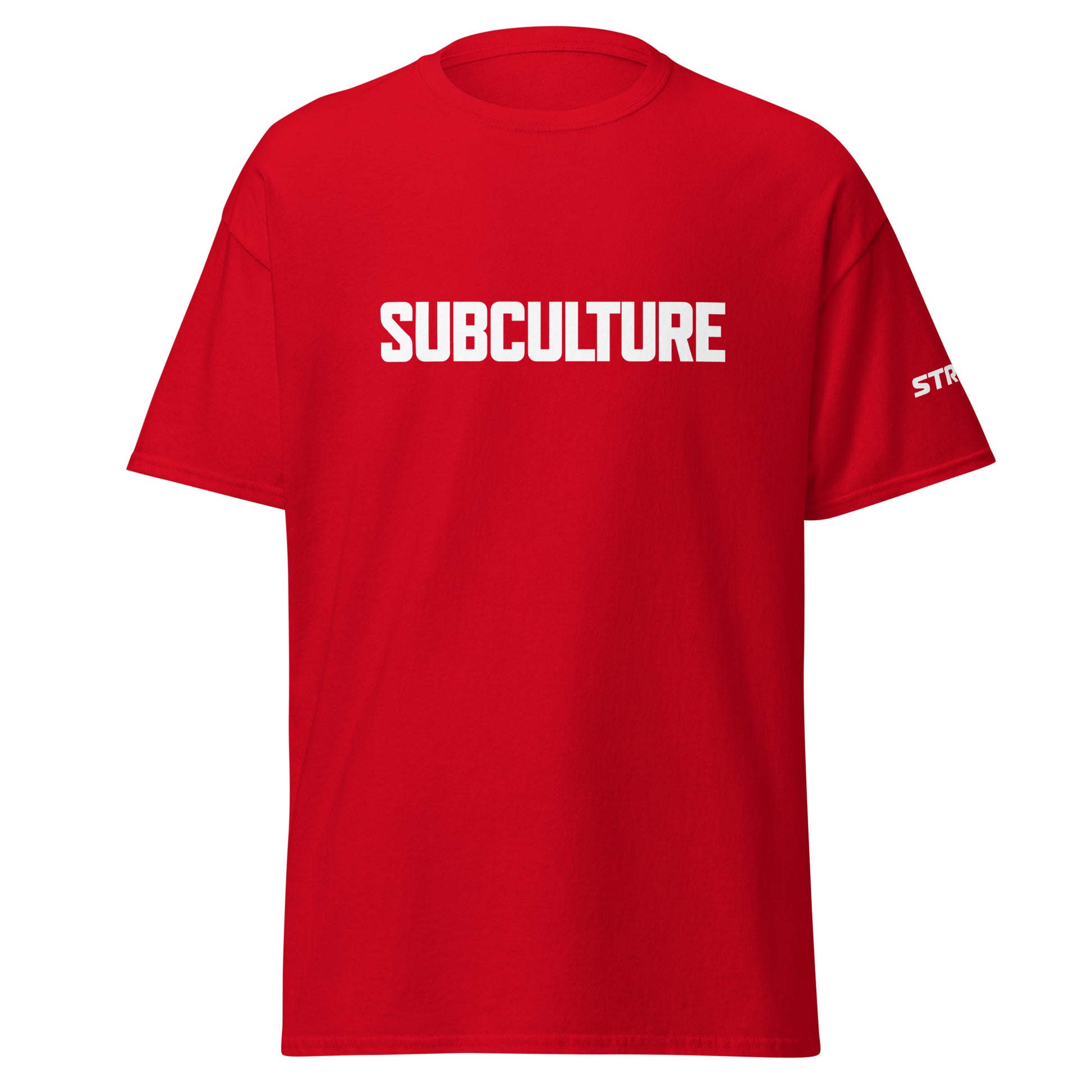 Subculture Premium Unisex T-Shirt in Red, front view