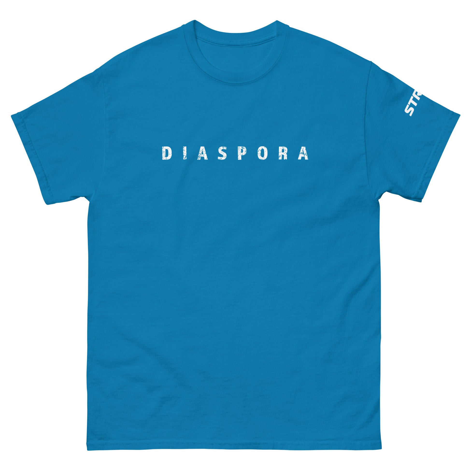 Diaspora Unisex Premium T-Shirt in Sapphire, front view