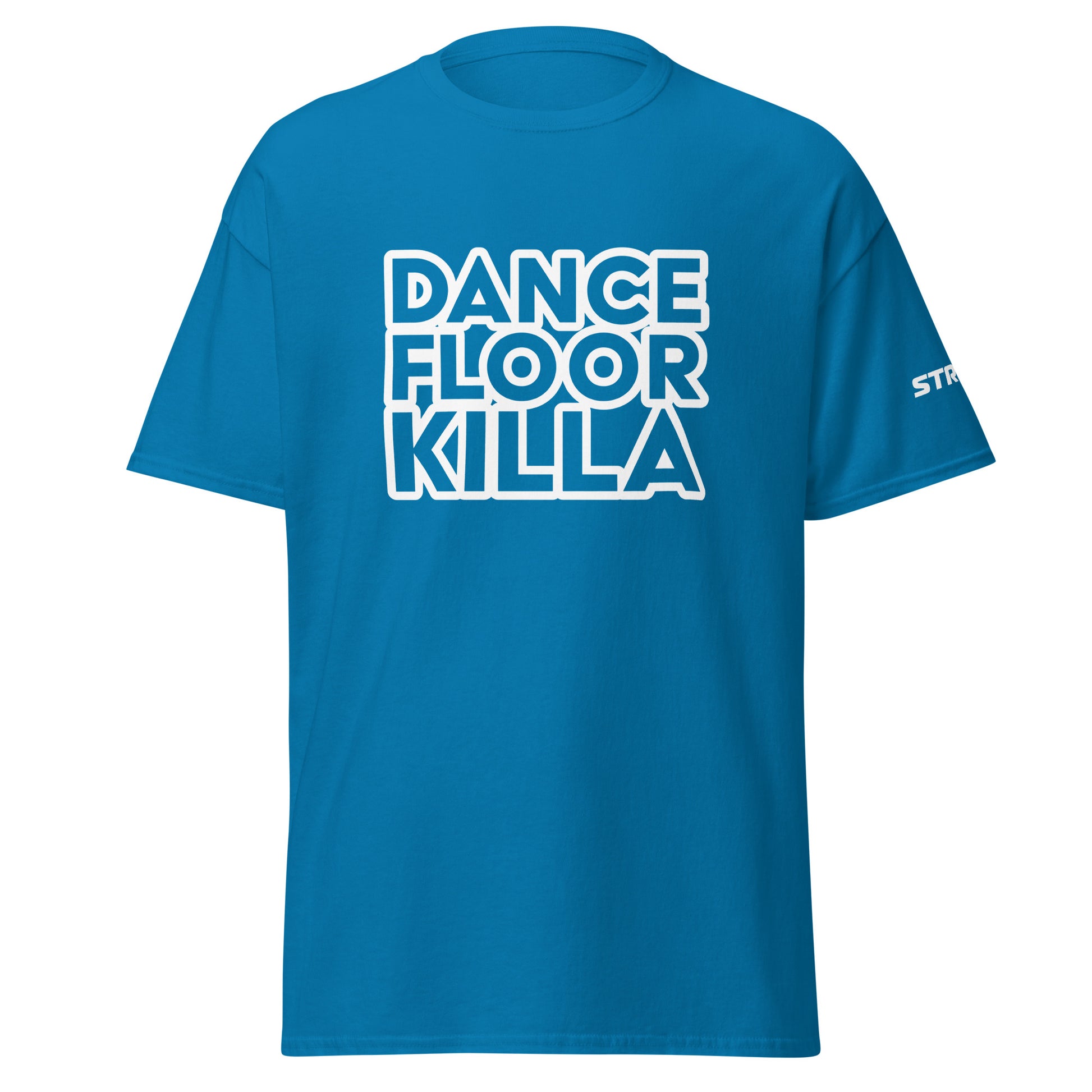 Dancefloor Killa Premium Unisex T-Shirt in Sapphire, front view