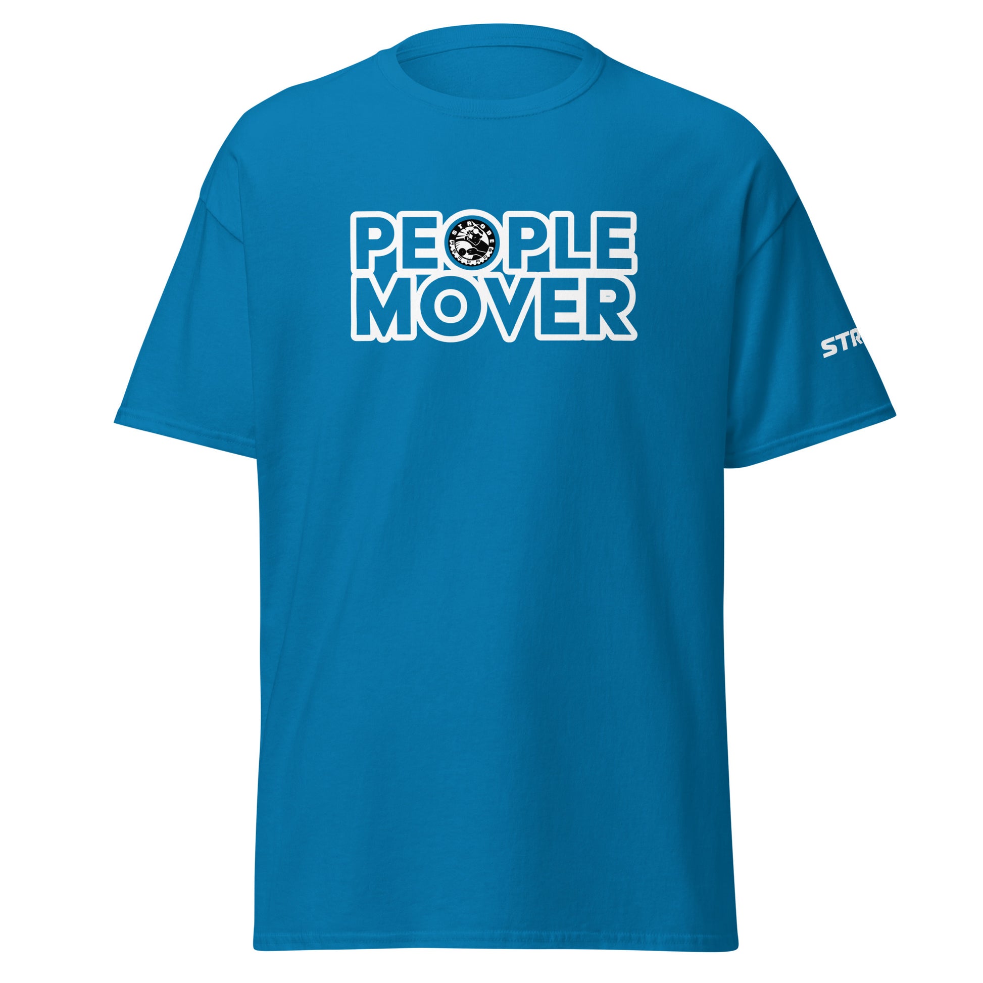 People Mover Premium Unisex T-Shirt in Sapphire, front view