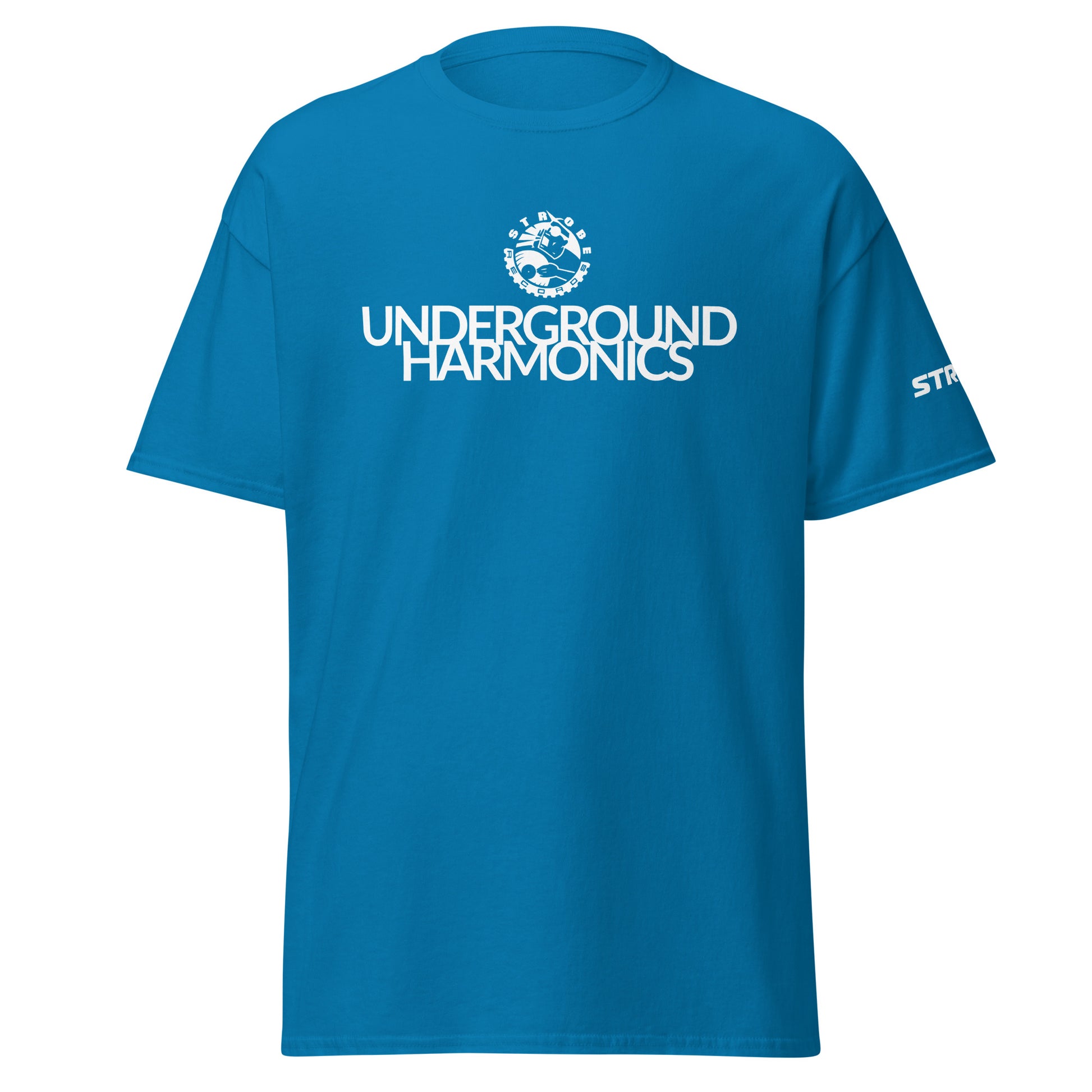 Underground Harmonics Premium Classic T-Shirt in Sapphire, front view