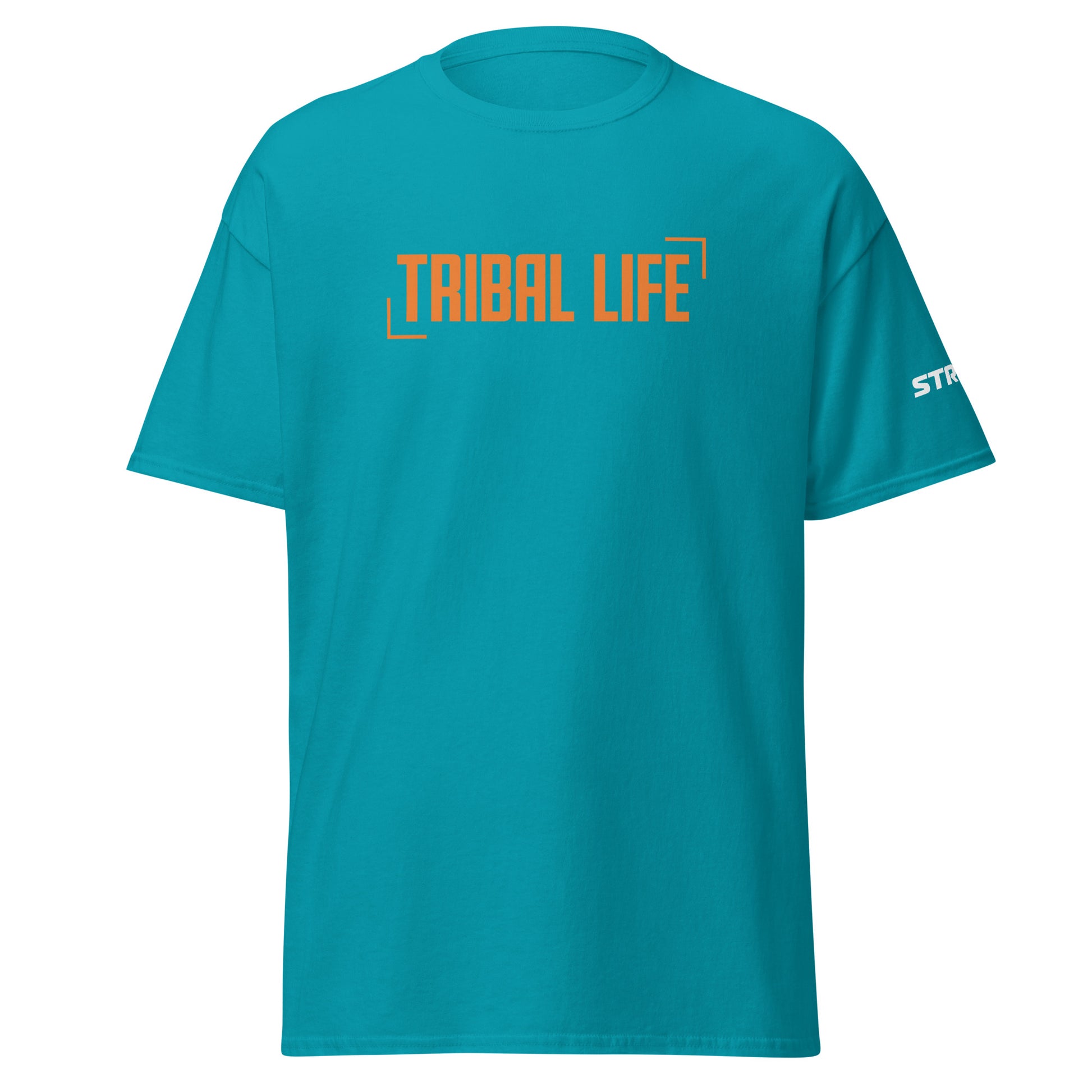 Tribal Life Premium Unisex T-Shirt in Tropical blue, front view