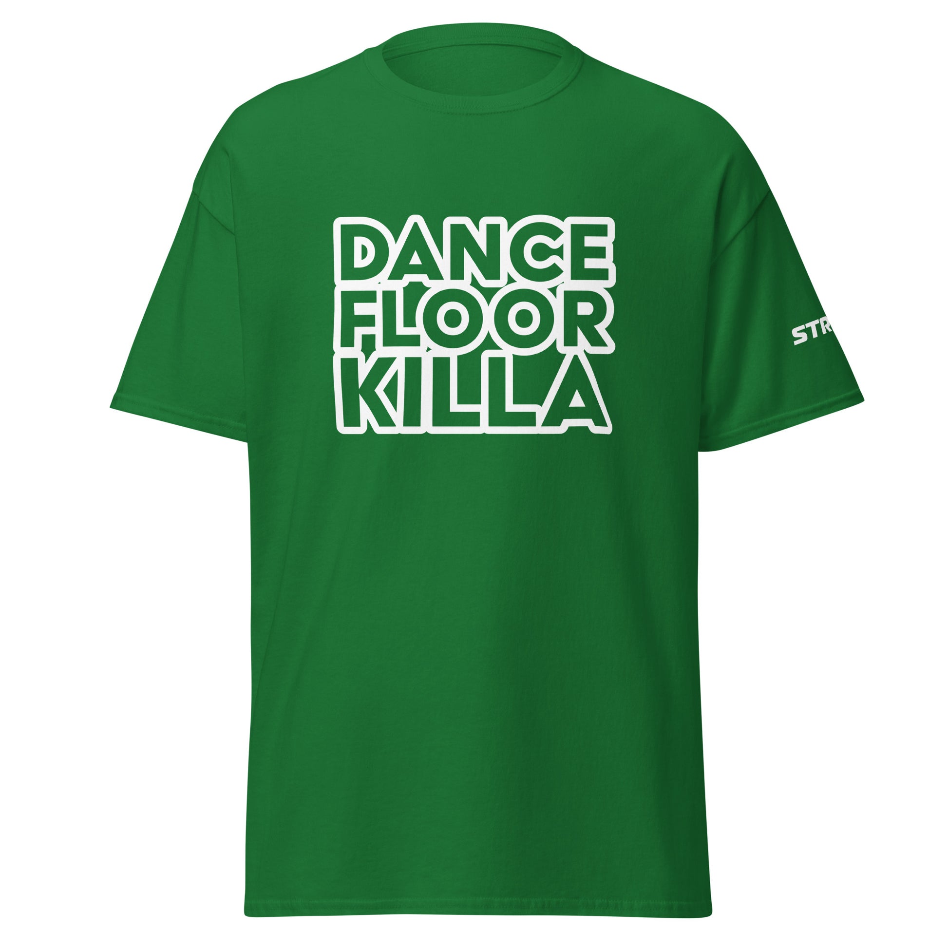 Dancefloor Killa Premium Unisex T-Shirt in Turf green, front view