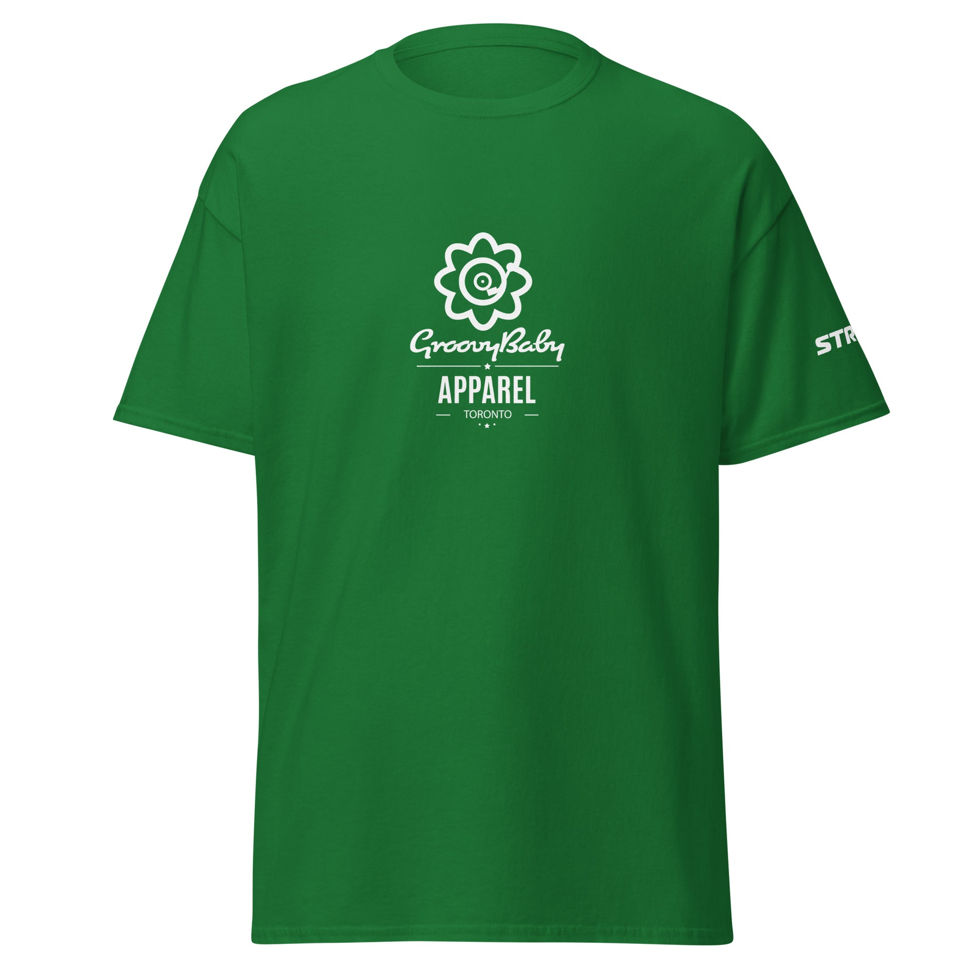 Groovy Baby Apparel Premium Unisex T-Shirt in Turf green, front view