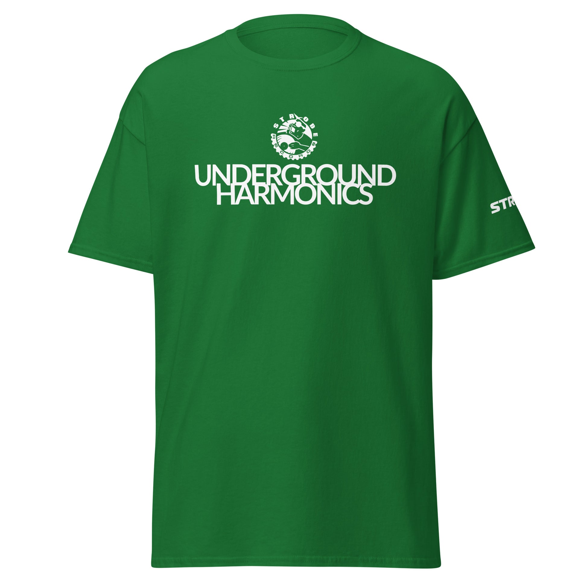Underground Harmonics Premium Classic T-Shirt in Turf green, front view